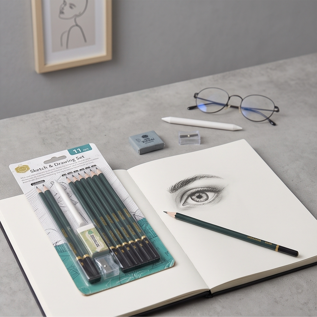 Sketching & Charcoal Drawing Kit