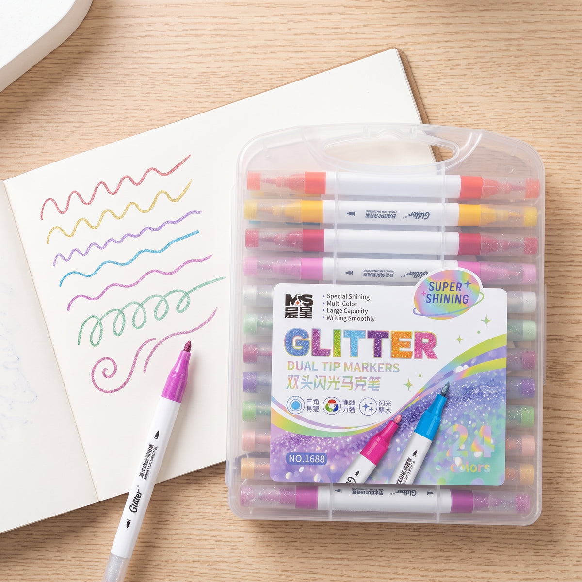 MS Glitter Marker Set