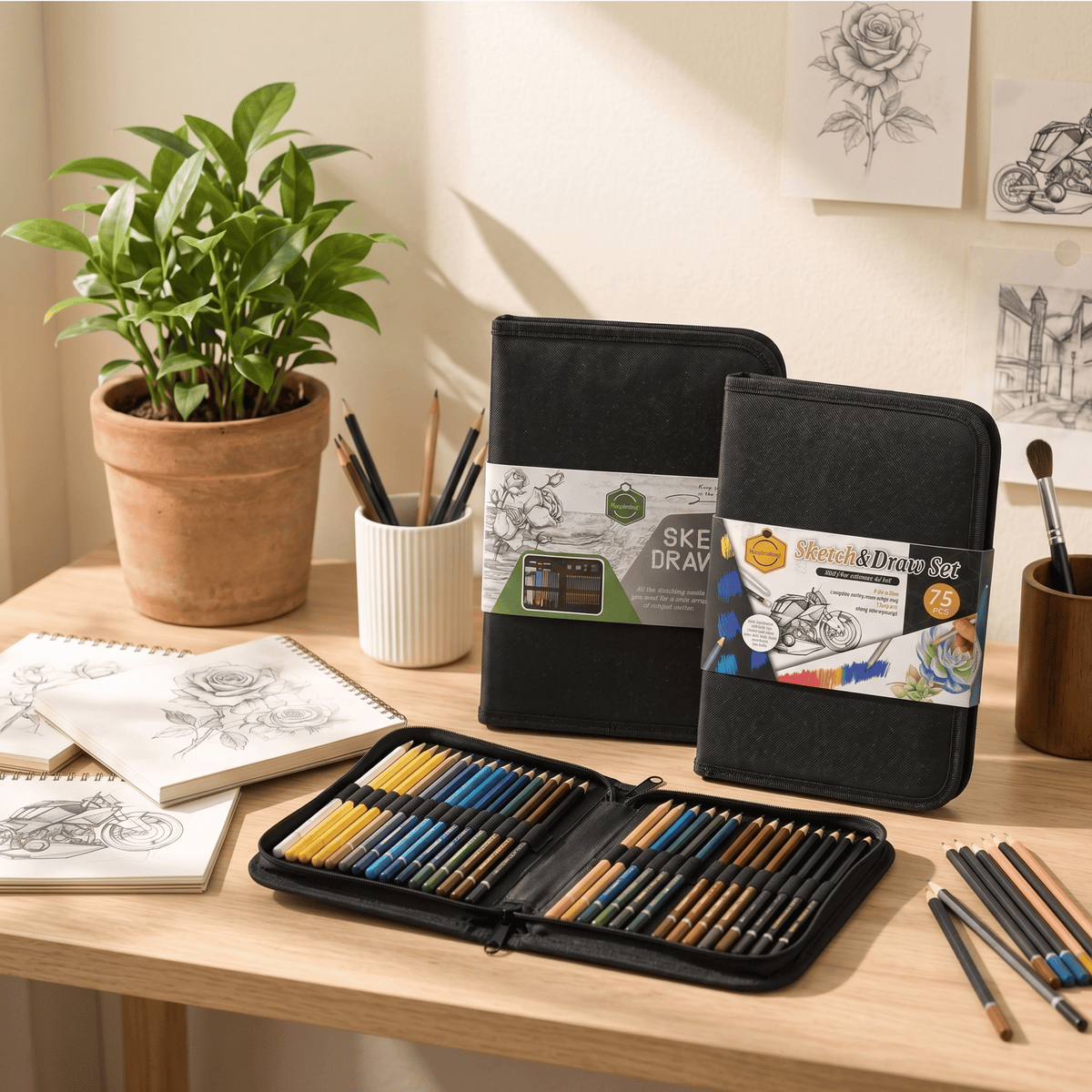 Professional Sketch & Draw Pencil Set