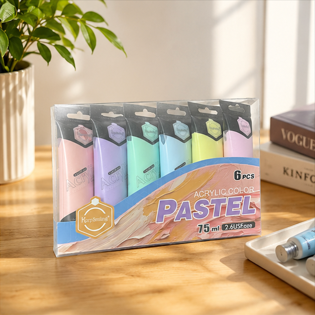 Keep Smiling 75ml Acrylic Color Paint Set [75ml]