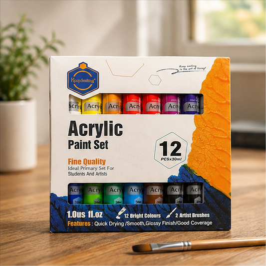Keep Smiling 30ml Premium Acrylic Paint Set [30ml]