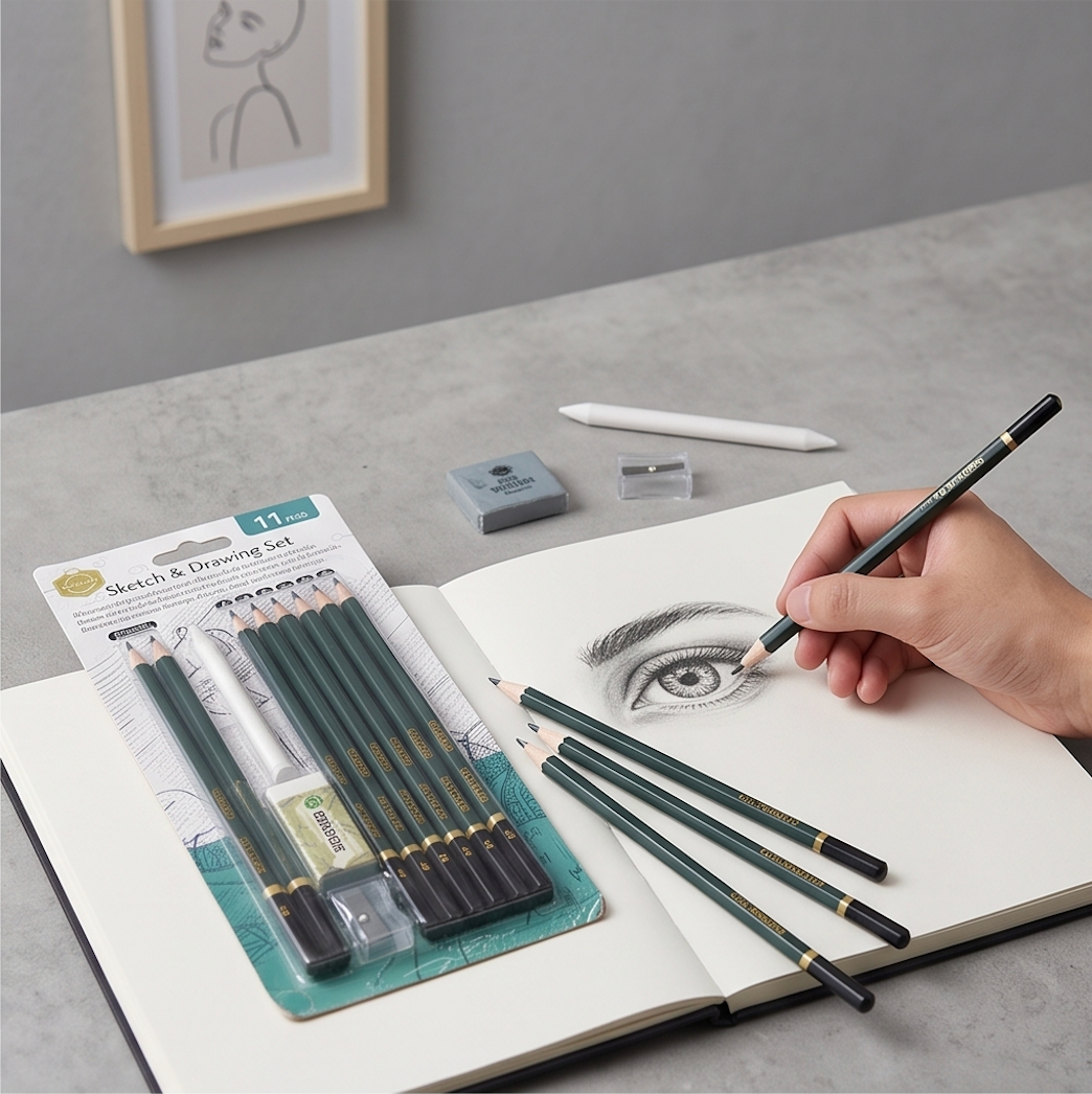 Sketching & Charcoal Drawing Kit