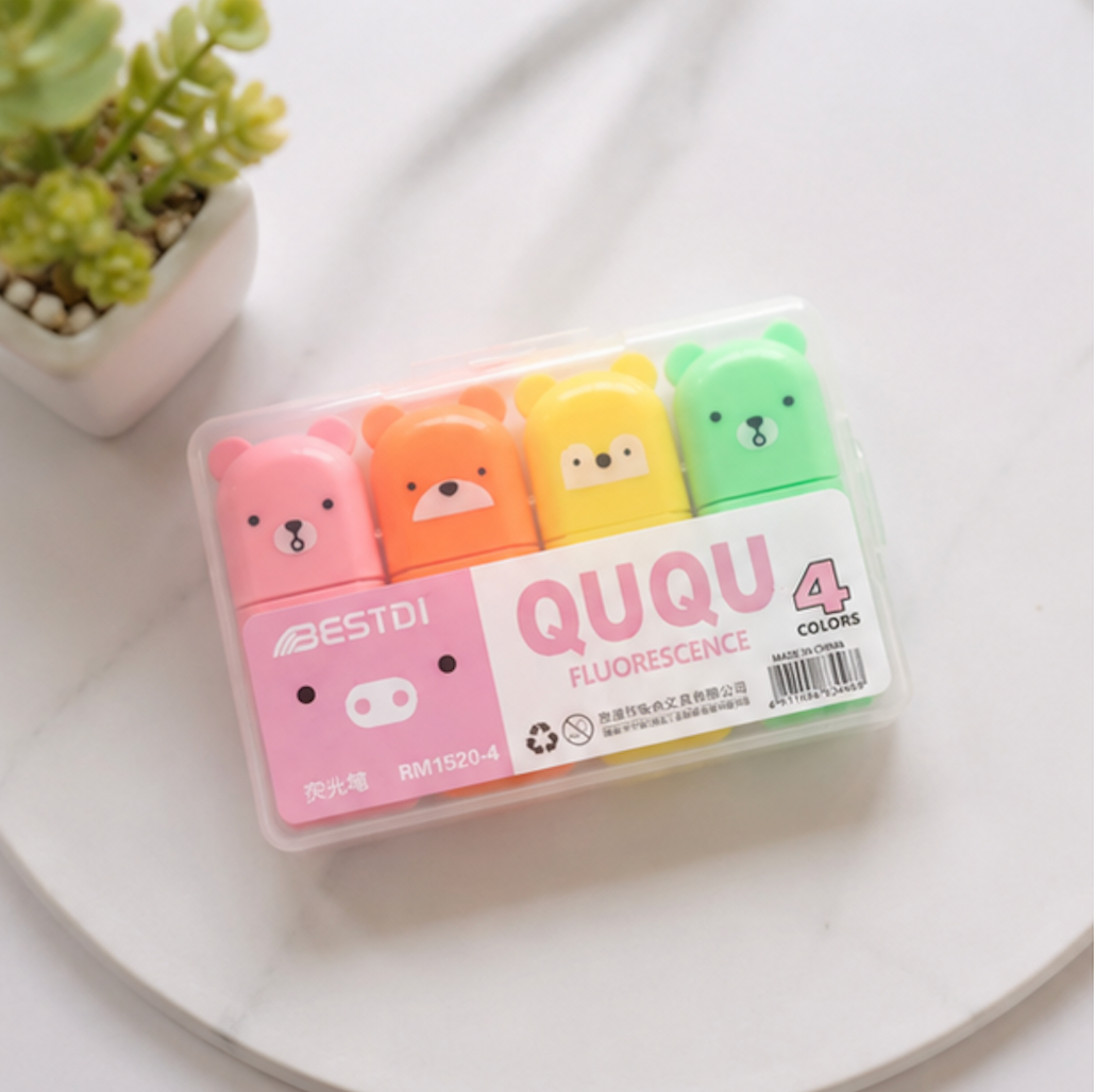 Mini Bear Highlighter Set