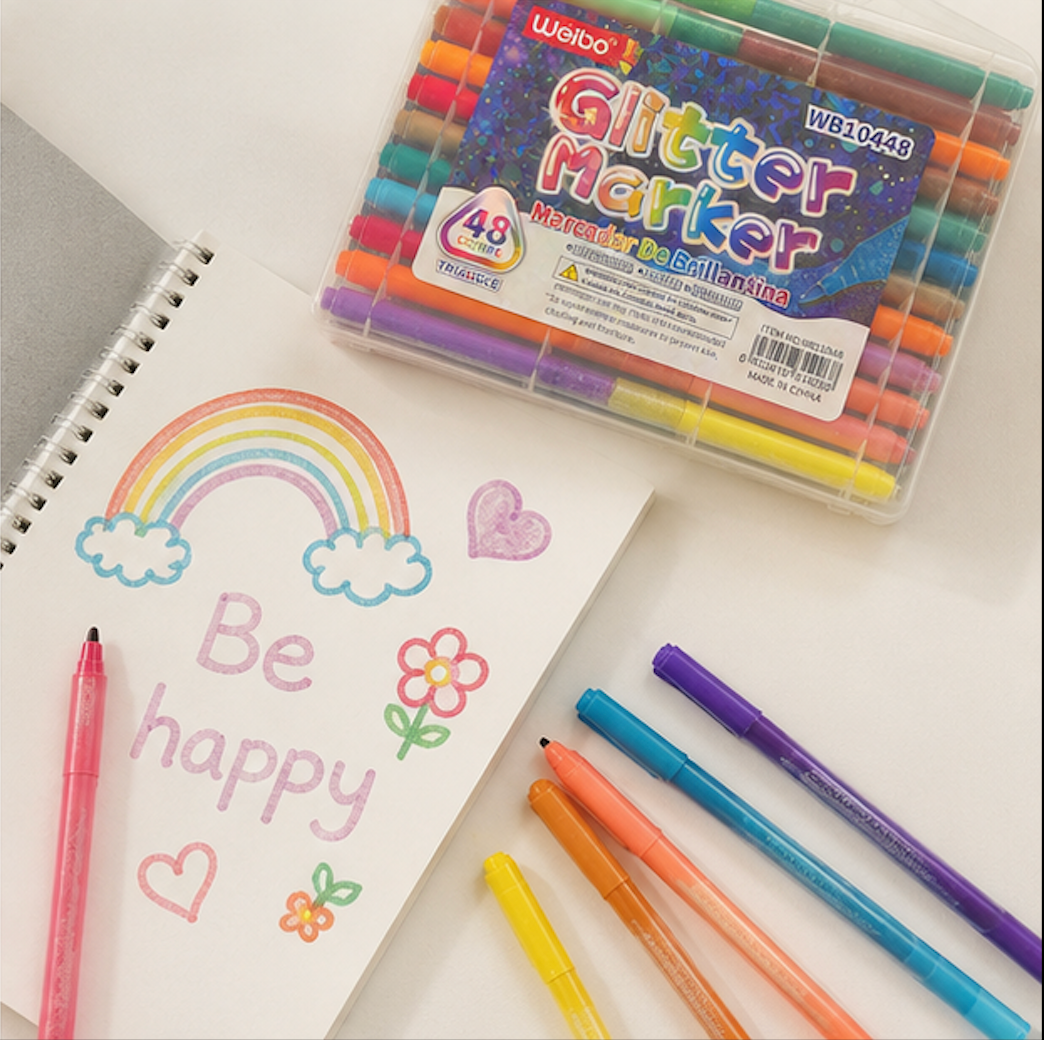 Weibo Glitter Marker Set