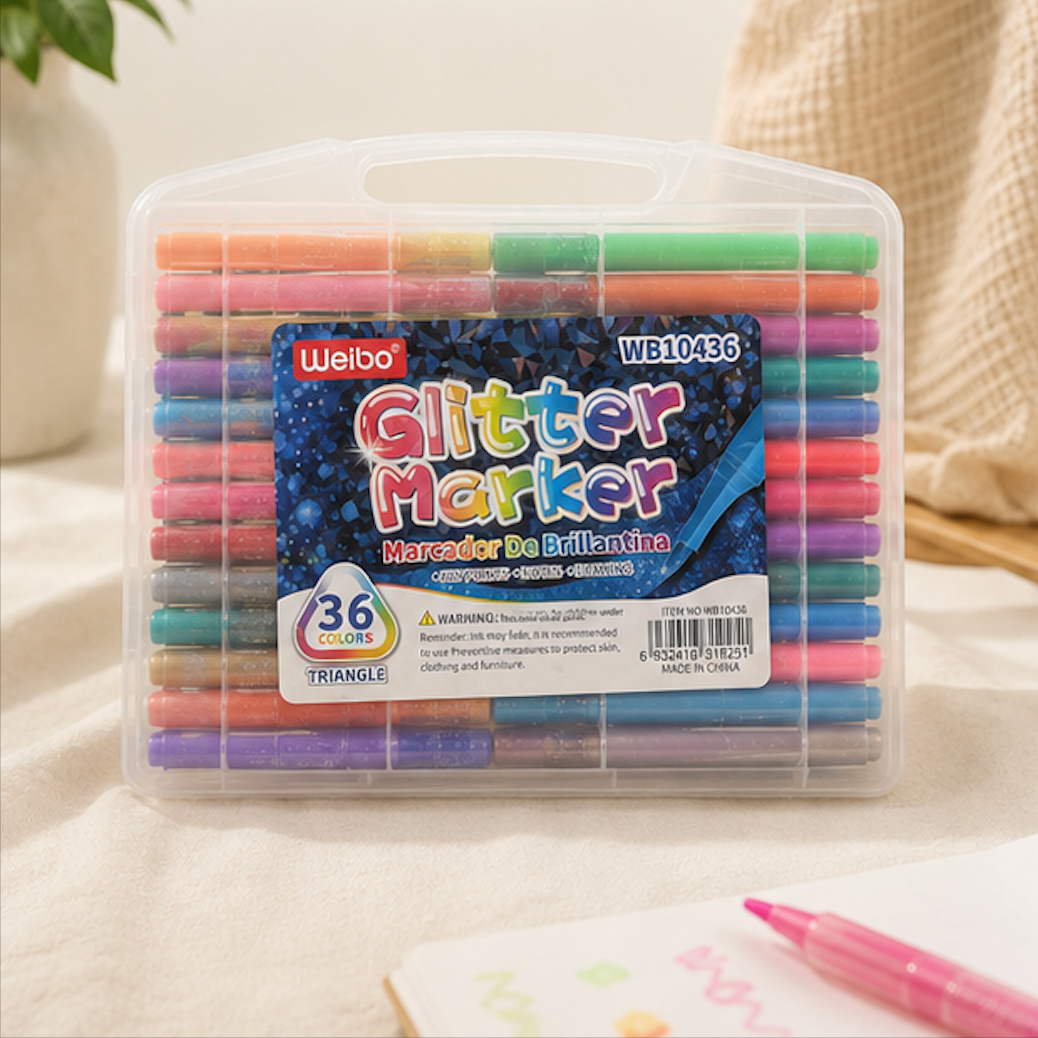 Weibo Glitter Marker Set