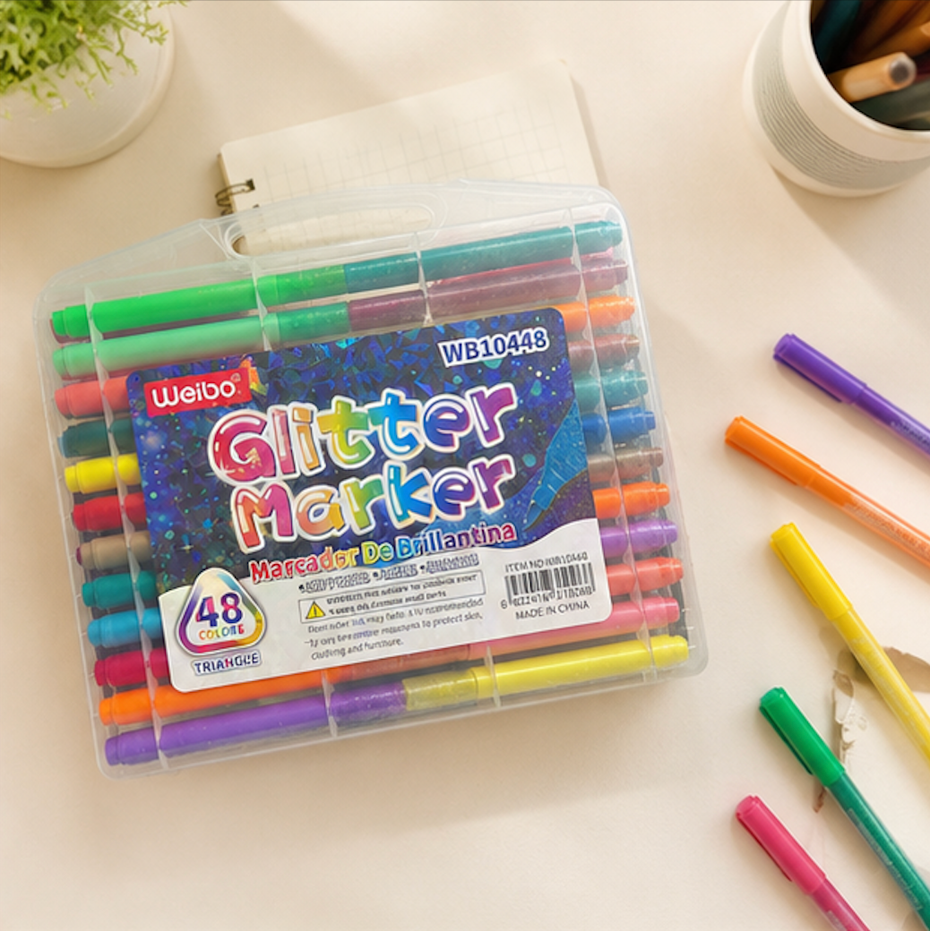 Weibo Glitter Marker Set