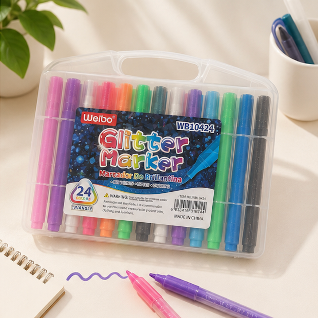 Weibo Glitter Marker Set